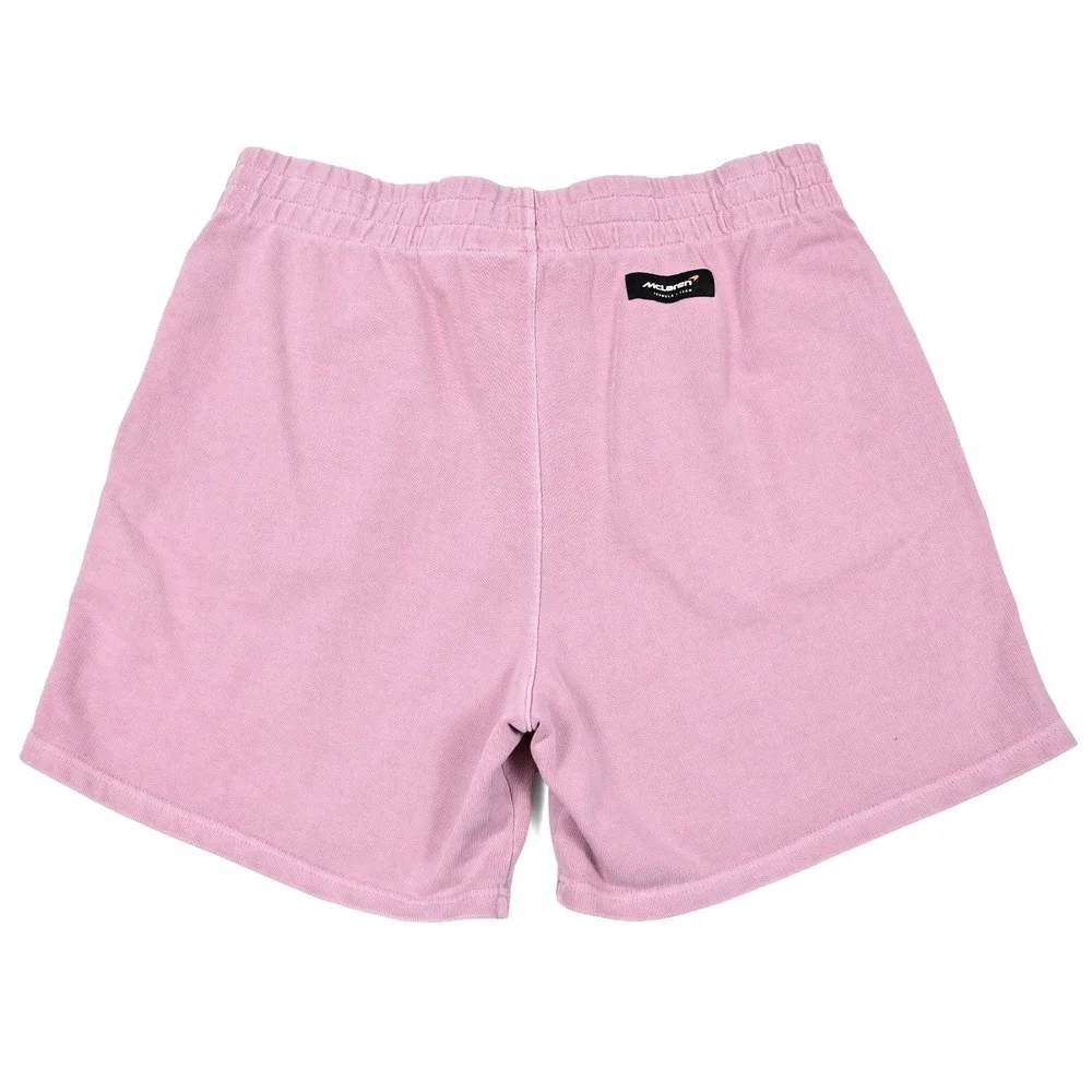 McLaren Racing Shorts XL Pink New Era Vintage Wash Cotton F1 Team Embroidered